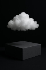 smoke on a black background