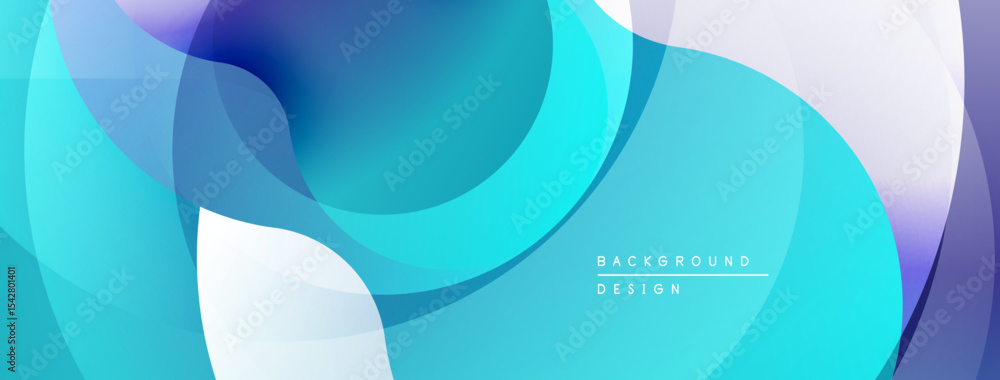 Poster abstract fluid shapes, blue purple hues. modern design, smooth gradients create dynamic visual effec