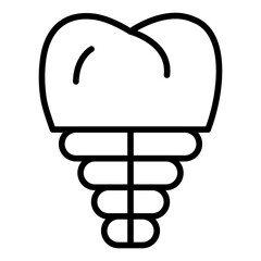 Dental Implant Icon