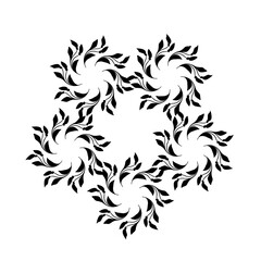 Flat design flower silhouettes illustration 28.eps