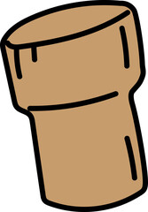 Hand Drawn Doodle of Grapes, Wine Bottles, Glasses, Corkscrews and Barrels – Winery and Vineyard Themed Vector Set