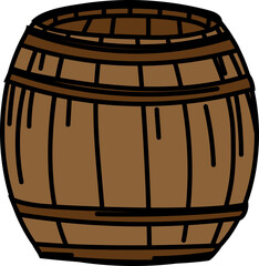 Hand Drawn Doodle of Grapes, Wine Bottles, Glasses, Corkscrews and Barrels – Winery and Vineyard Themed Vector Set