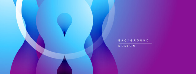 Abstract fluid shapes, blue purple gradient. Modern design, dynamic composition, smooth transitions. Minimalist aesthetic, elegant background.