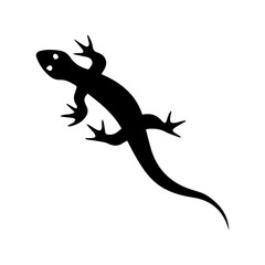 Fototapeta premium lizard glyph icon
