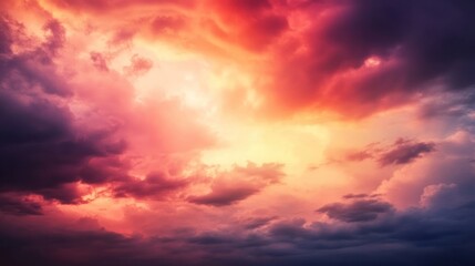 Obraz premium Colorful dramatic sky sunset sunrise