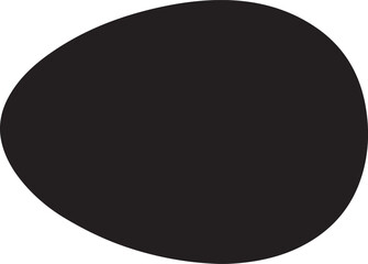 Black Silhouette Illustration of Three Overlapping Eggs