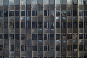  View from the roof of the Azimut Smolenskaya Hotel to the facade of the Golden Ring Hotel.
