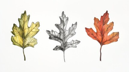 Hand-drawn botanical sketch showing leaves