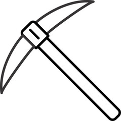 pickaxe outline illustration