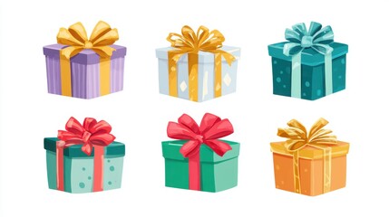 Set of Christmas gifts