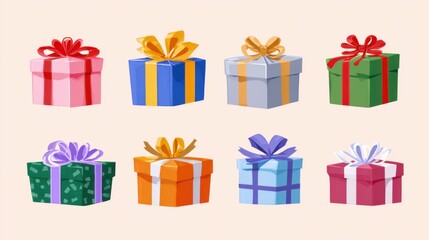 Set of Christmas gifts