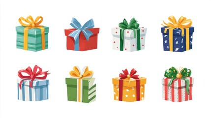 Set of Christmas gifts