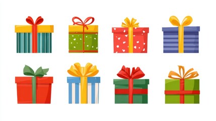 Set of Christmas gifts