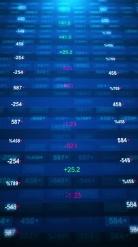 Abstract ticker stock market prices, percentage changes, buy sell sign, . Business, market research, ticker tape, financial figures, exchange . Economic growth rising prices. Investor greed shares.
