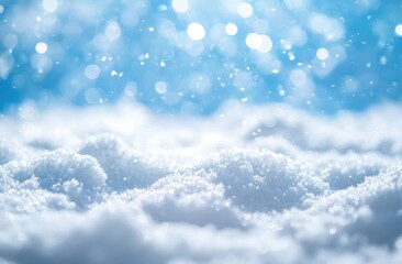 Fototapeta premium Winter snowfall, soft focus