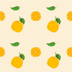 This image features a background pattern that incorporates orange elements, which could be designed for use as gift wrapping paper or fabric.