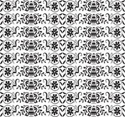 Beautiful flower art and mandala vector design