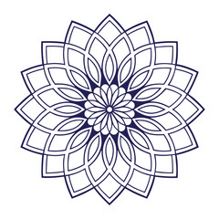 Sacred Detailed Mandala for Coloring