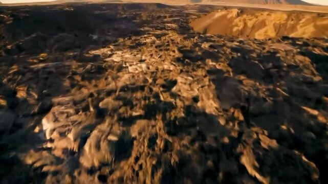 After volcanic erruption