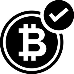 Obraz premium Bitcoin Accepted
