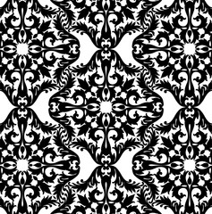 pattern background ornament on black colour
