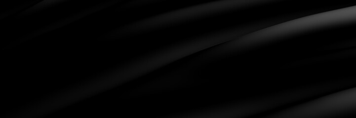 Abstract black wave. Dark ripple background