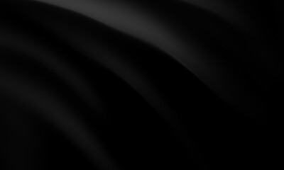Abstract black wave. Dark ripple background