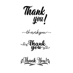 Thank You Calligraphy Set – Elegant Handwritten Text Designs