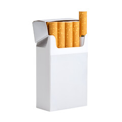 Open pack of cigarettes white box tobacco smoking