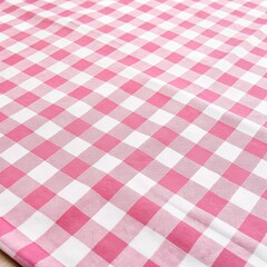 red and white tablecloth