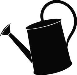 cute watering can vector silhouette art and illustration