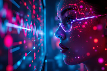 Ambient Biometric Sensing Science with Transparent Neural Interfaces and Neon Gradients