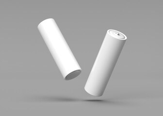 Two Battery Mockups Falling