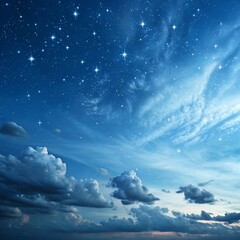 night sky and clouds
