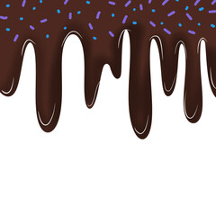 Hand drawn melted chocolate 5