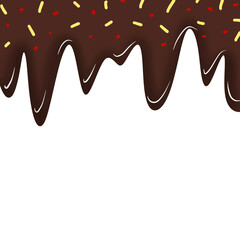 Hand drawn melted chocolate 4