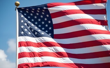 American flag for Memorial Day, 4th of July, Labour Day. High quality