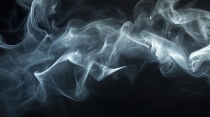 Abstract smoke patterns on dark background (1)