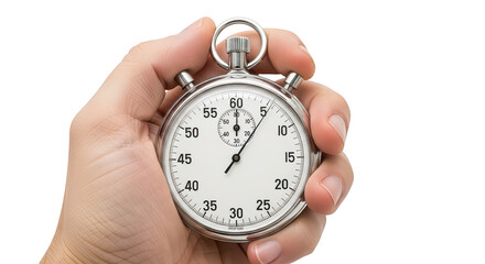 Handheld stop watch focus