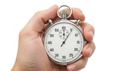 Handheld stop watch focus