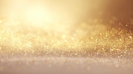 Golden dust floating in sunlight, a serene and spiritual moment of peace and light