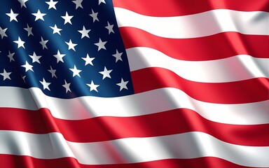 Flag USA July 4 Celebration Indendence Day Concept. High quality