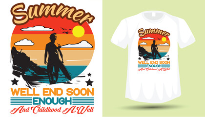 Summer Tshirt Design graphic & vector