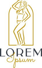 Luxury Woman Bikini Logo Template Vol. 4