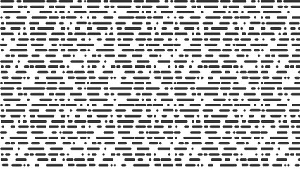 Obraz premium A black and white pattern of horizontal lines and dots arranged in a repetitive design element
