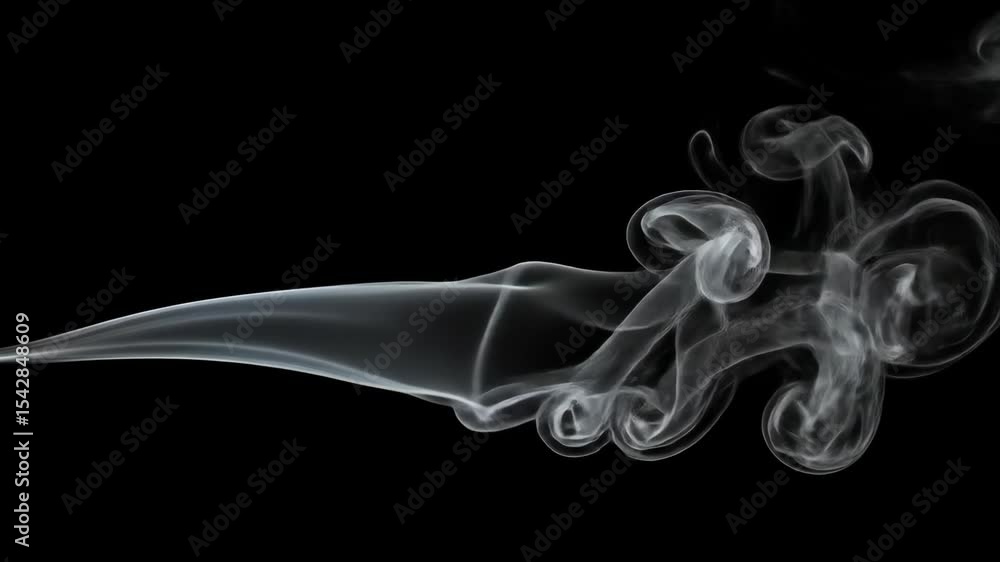 Poster intricate smoke patterns against a black background artistic abstract visual for design