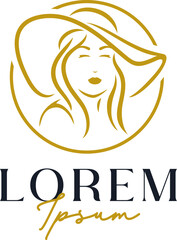 Luxury Woman Hat Logo Template Vol. 2