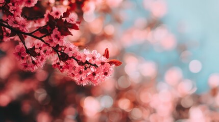Delicate Pink Blossoms in Soft Focus