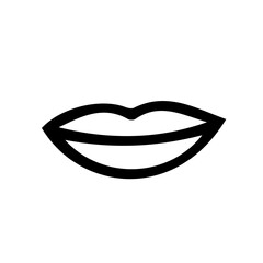 vector illustration of lips