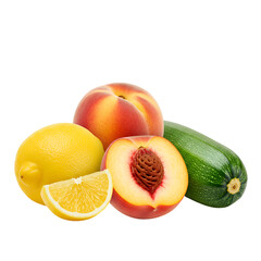 White Peach Zucchini and Lemon Harmony